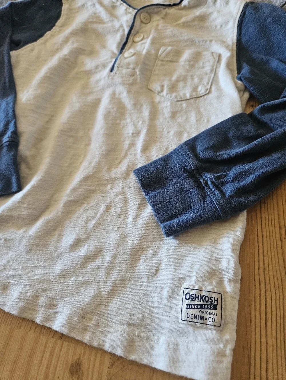 Oshkosh Boys Long Sleeve Henley Shirts